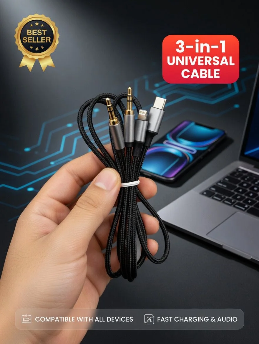 3 in 1 AUX KABLO