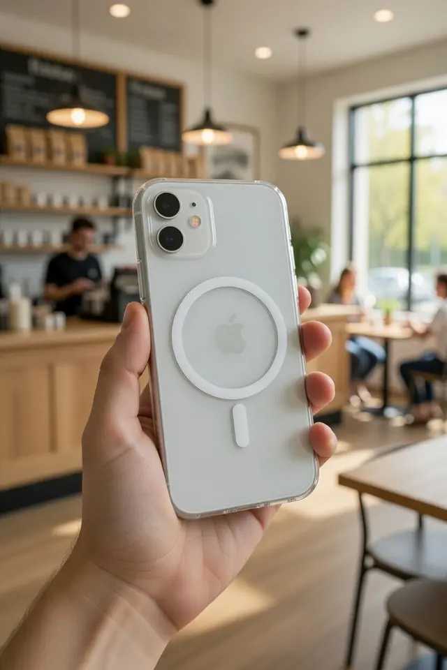 iPhone 11 Şeffaf Sararmaz Magsafe Destekli Kılıf