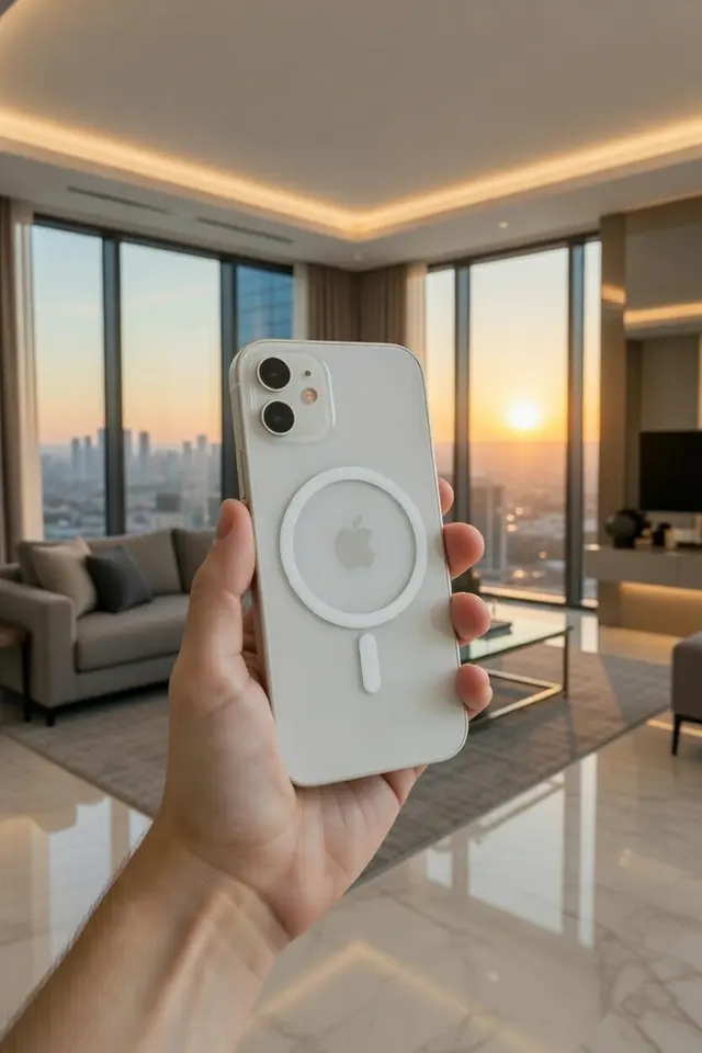 iPhone 12 & 12 Pro Şeffaf Sararmaz Magsafe Destekli Kılıf