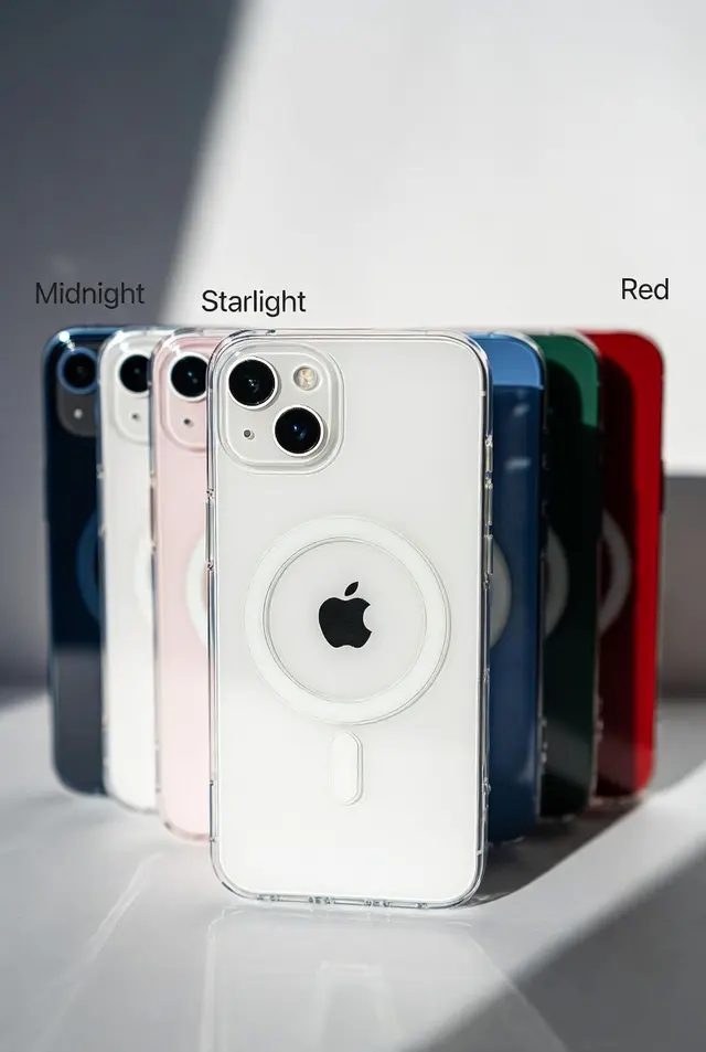 iPhone 13 & 14 Şeffaf Sararmaz Magsafe Destekli Kılıf