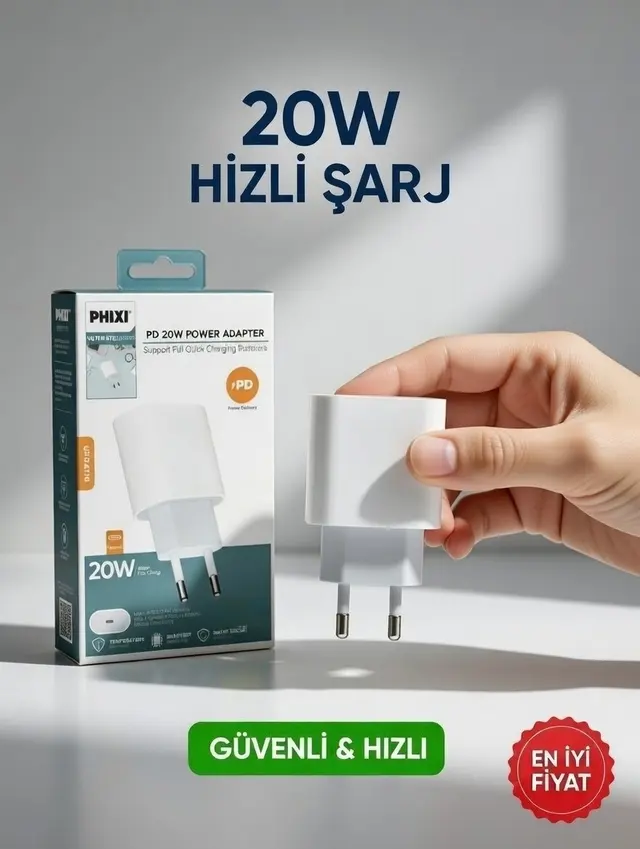 20W PD ÇIKIŞLI HIZLI ŞARJ ADAPTÖR