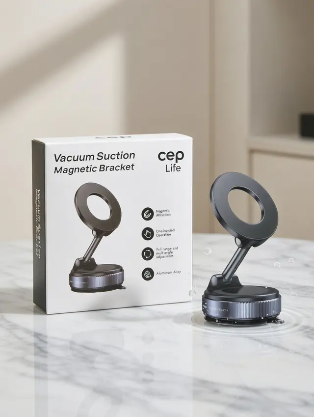 Vakumlu Manyetik Magsafe Araç İçi Telefon Tutucu