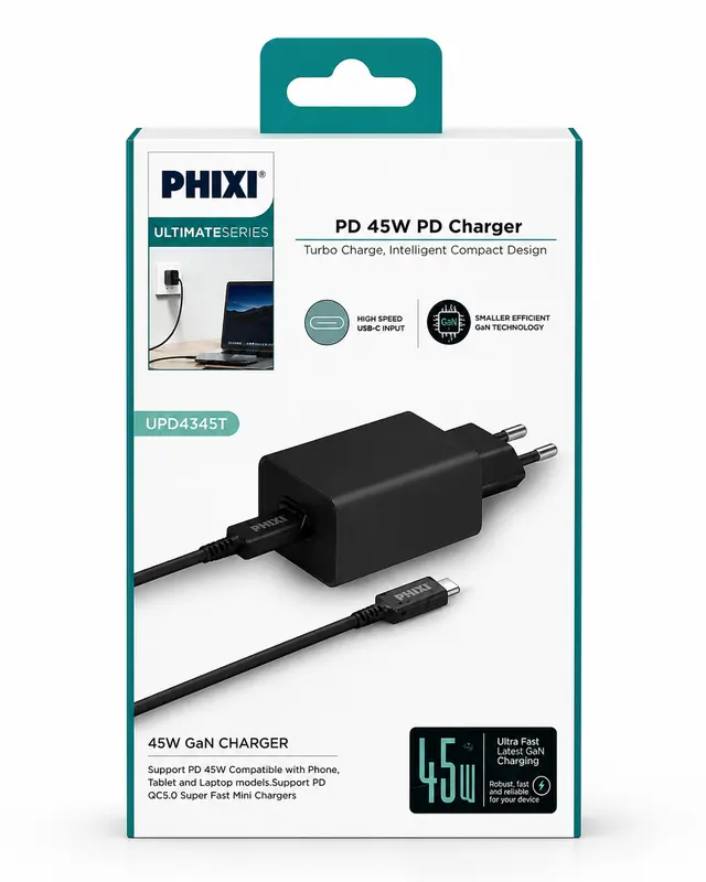 45 Watt PD Takım Şarj Aleti