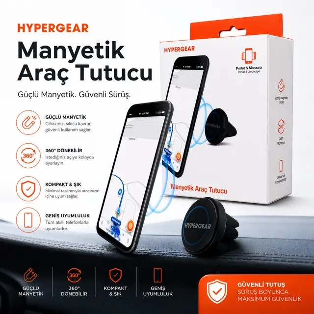 Manyetik Araç Tutucu